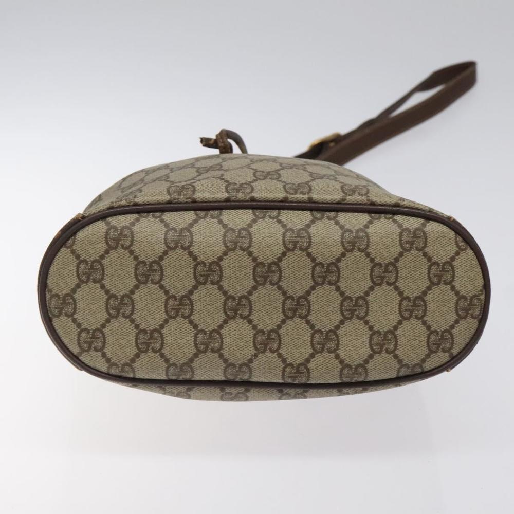 GUCCI GG Supreme Web Sherry Line Bag PVC Beige Gold 164 02 034 Auth 117305 - Picture 5 of 16